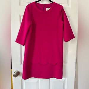 Kate Spade Pink Scalloped Work Dress